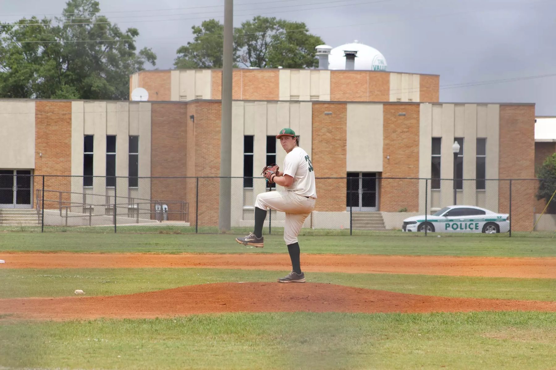 MVSU pitcher on the mound