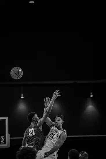 MVSU player contesting a shot