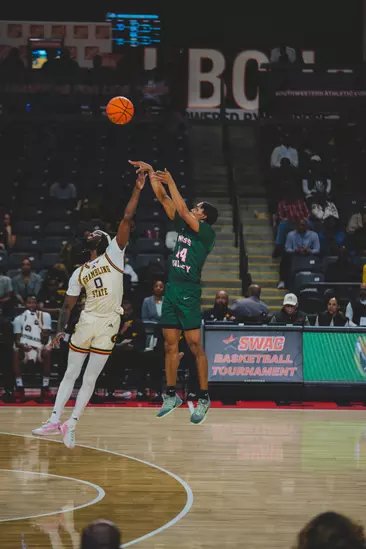 MVSU player rising for a jump shot