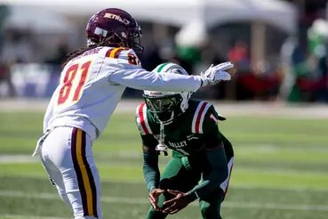 MVSU player signaling after a play
