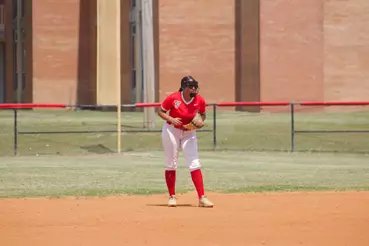 MVSU fielder making a throw